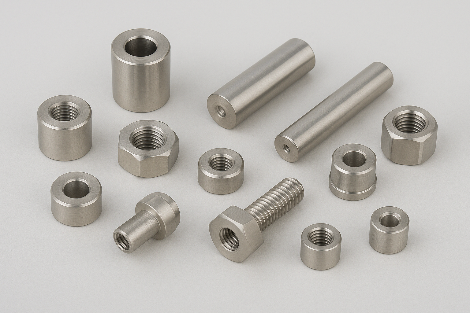 Stainless steel precision components manufactured using CNC machining