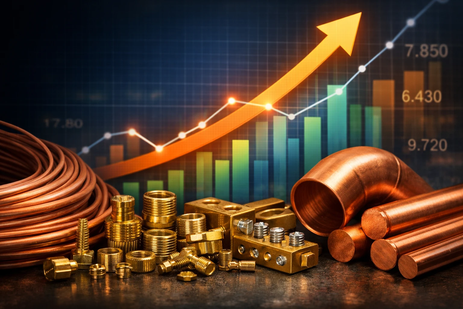 Increasing copper rate impacting global brass and copper component exports