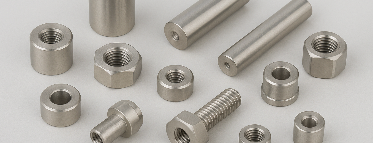 Stainless steel precision components manufactured using CNC machining