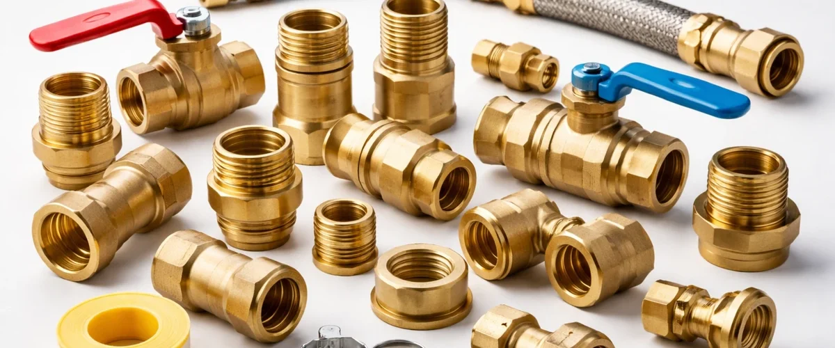 Brass plumbing fittings used in international construction projects